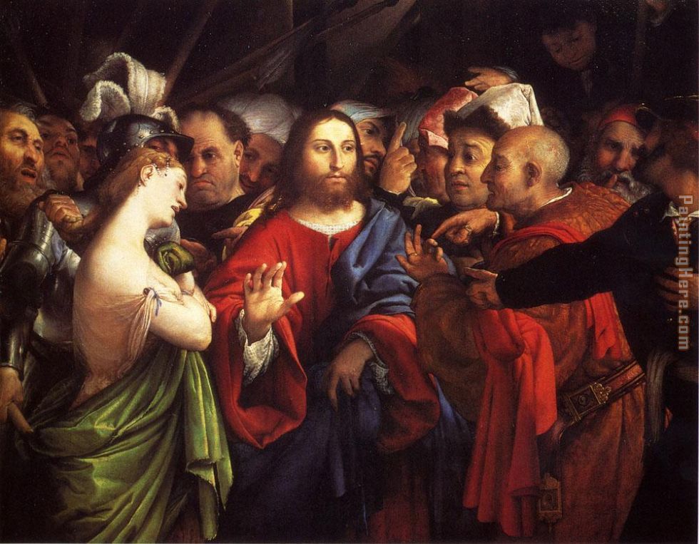 Lorenzo Lotto Christ And The Adulteress